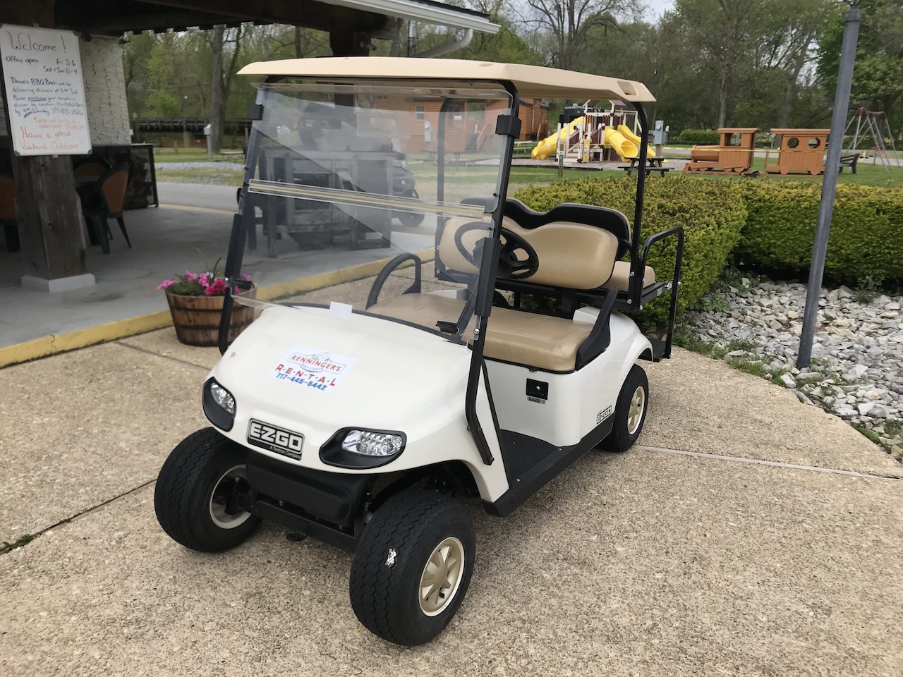 lancaster campground with golf cart rentals